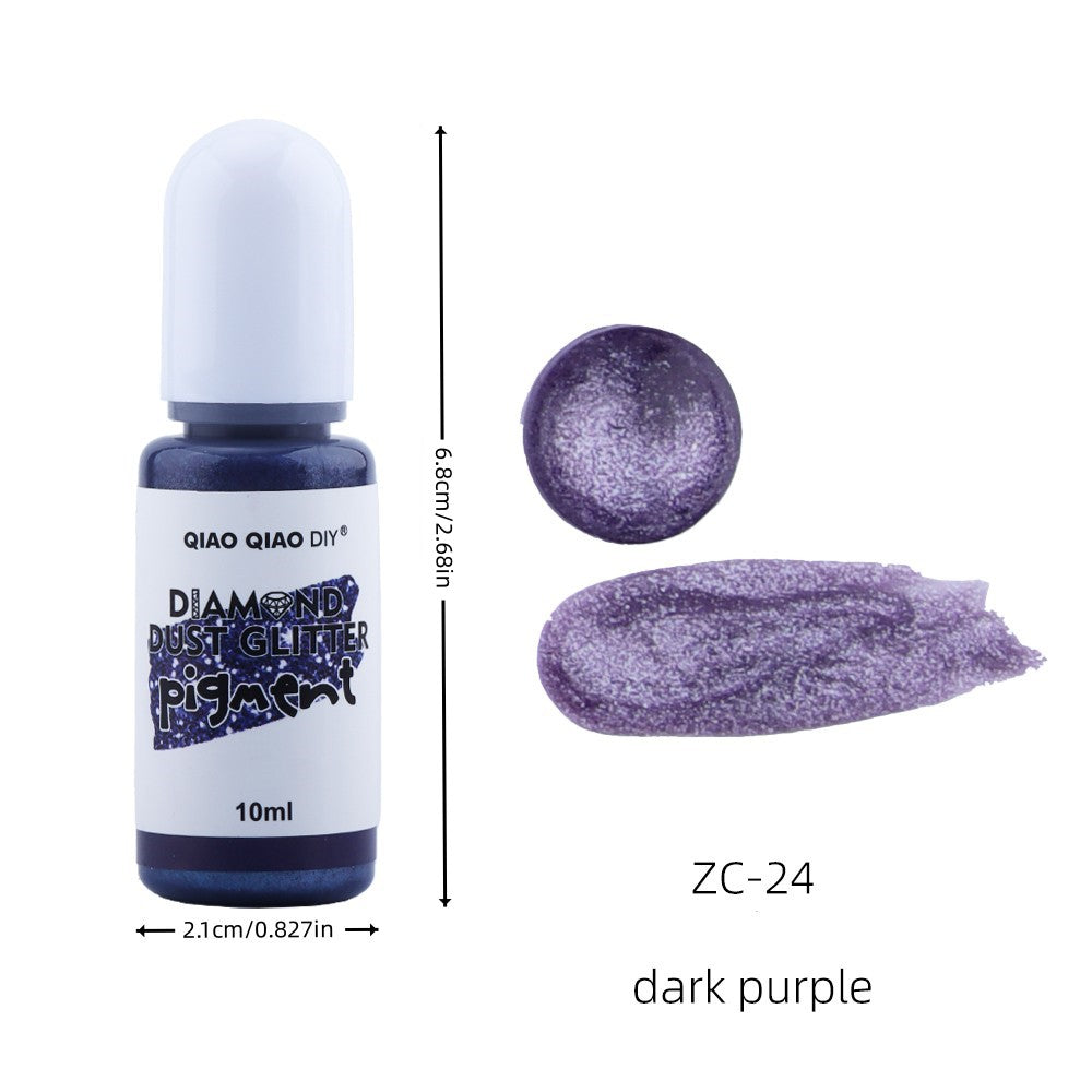 Diamond dust glitter pigment - Dark Purple