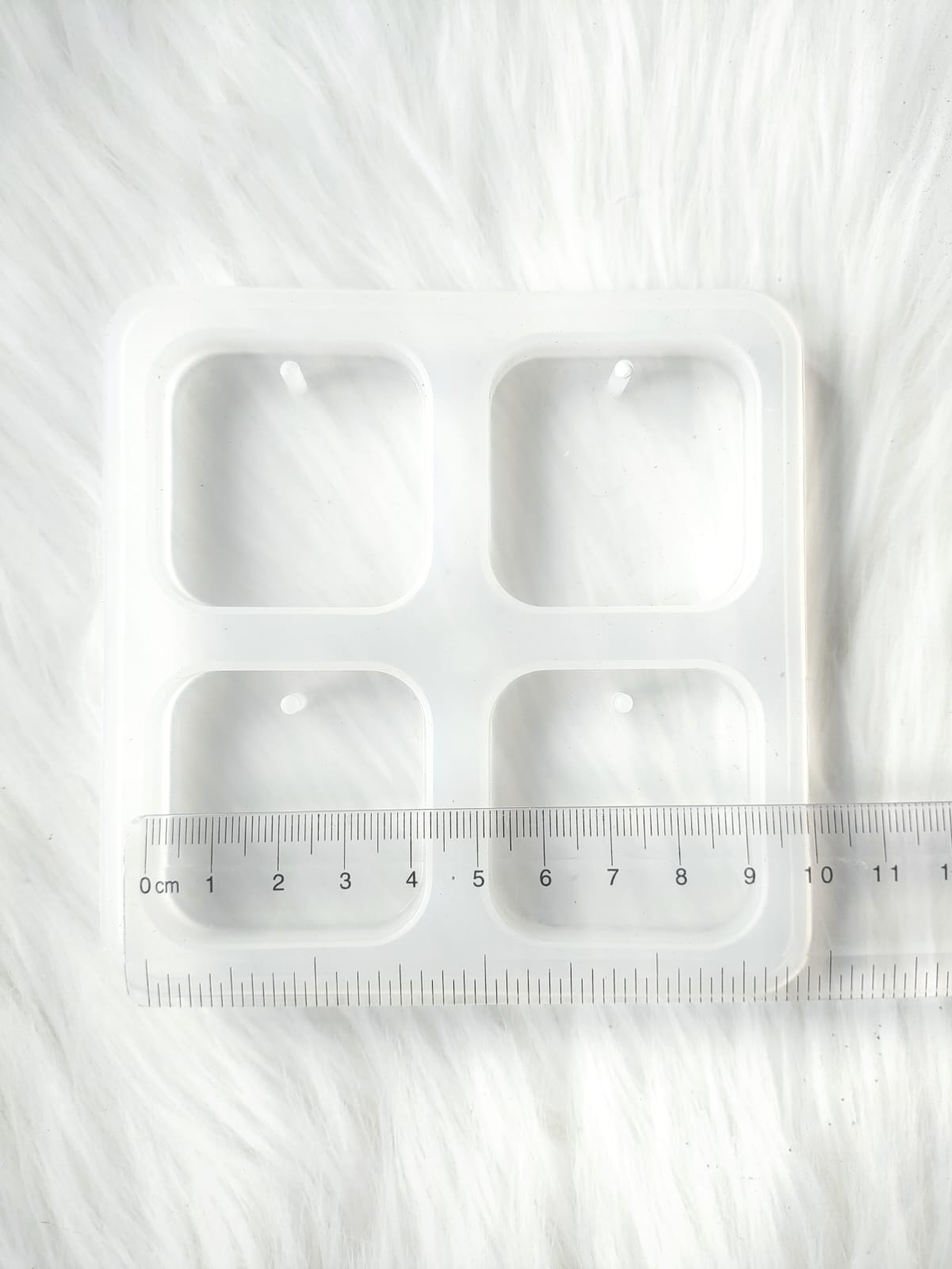 4 cavity Square Keychain Mould 03