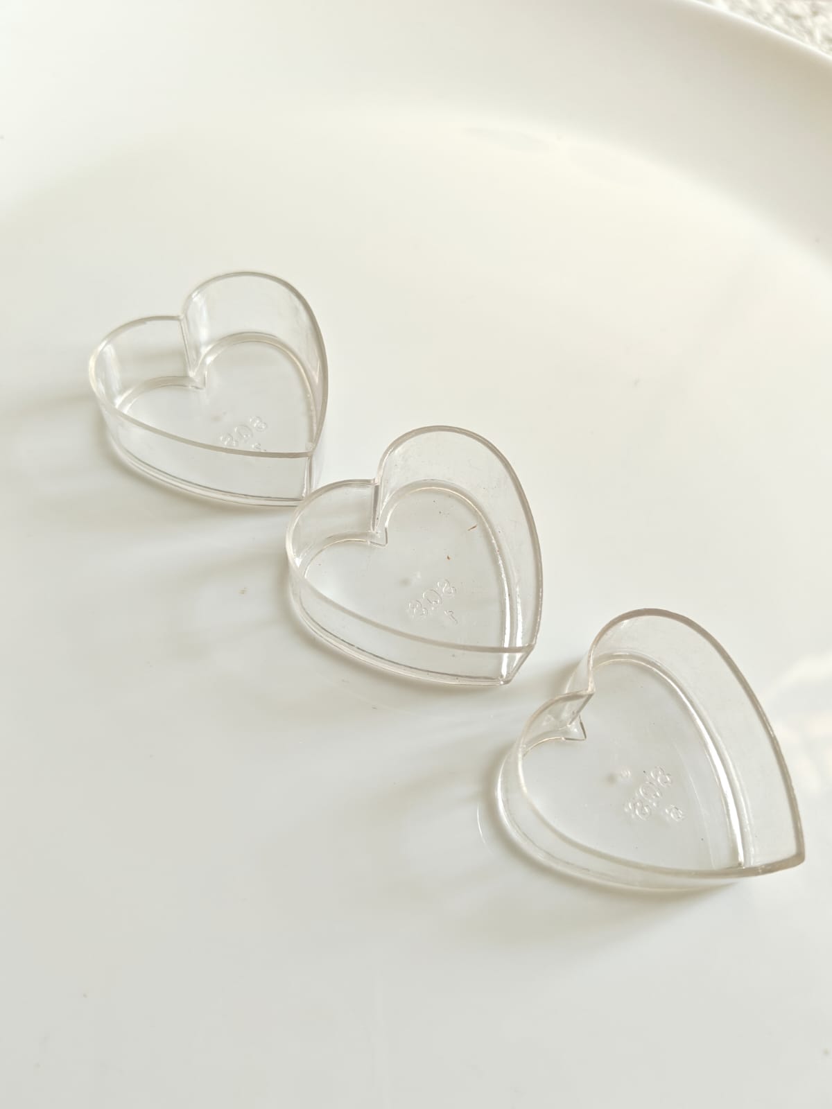 Polycarbonate Heart Cup for Candle Making