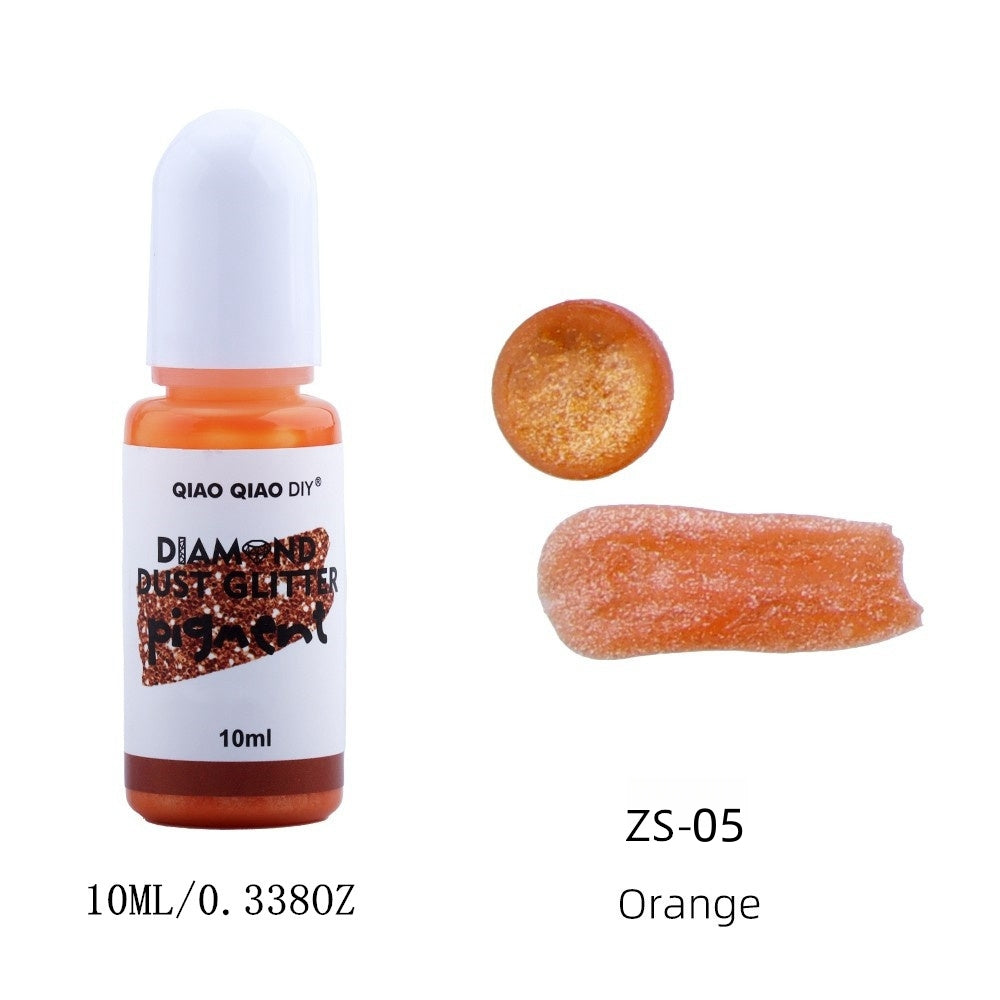 Diamond dust glitter pigment - Orange