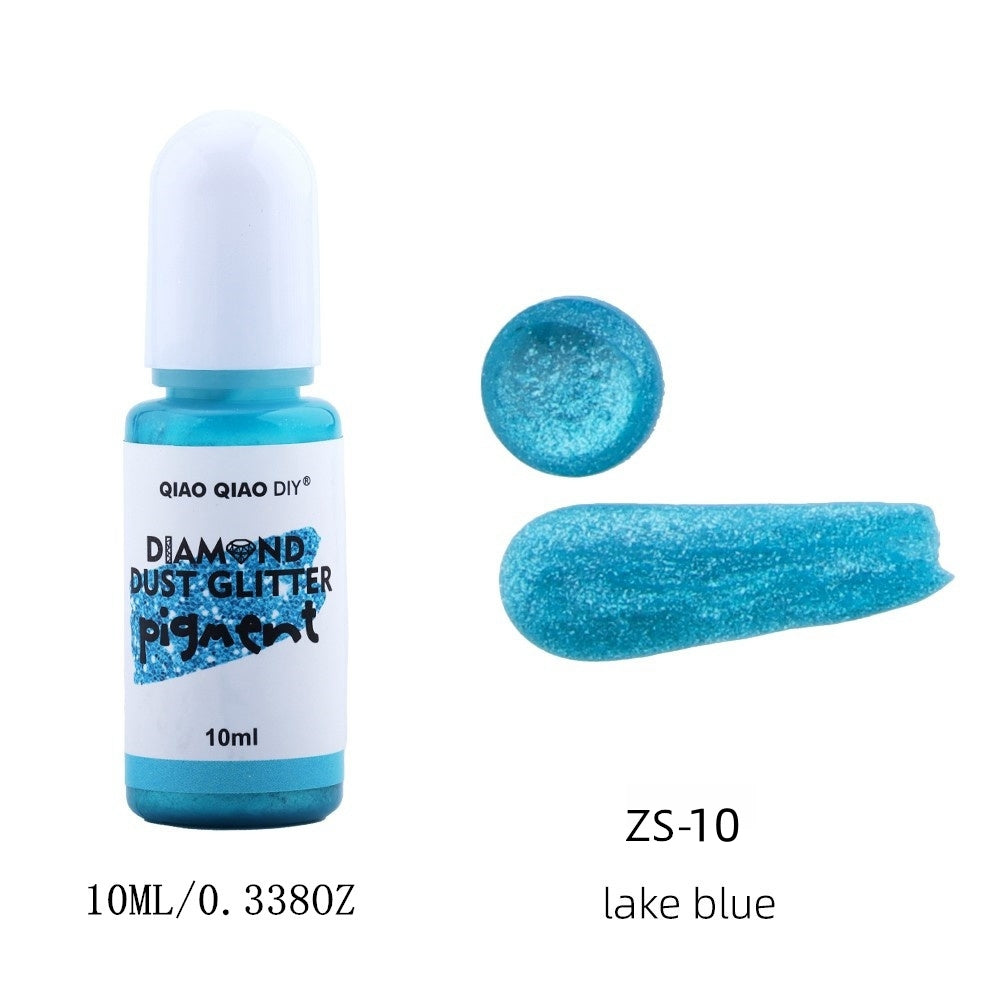 Diamond dust glitter pigment - Lake Blue