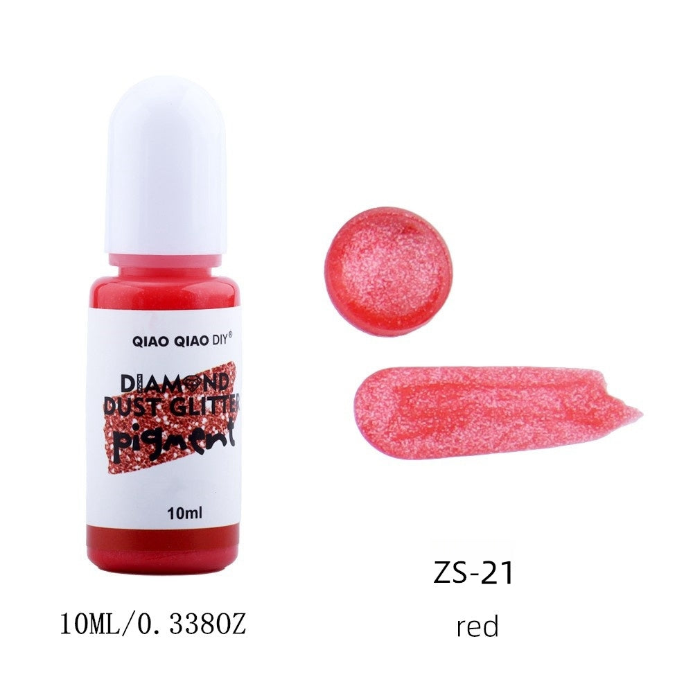 Diamond dust glitter pigment - Red