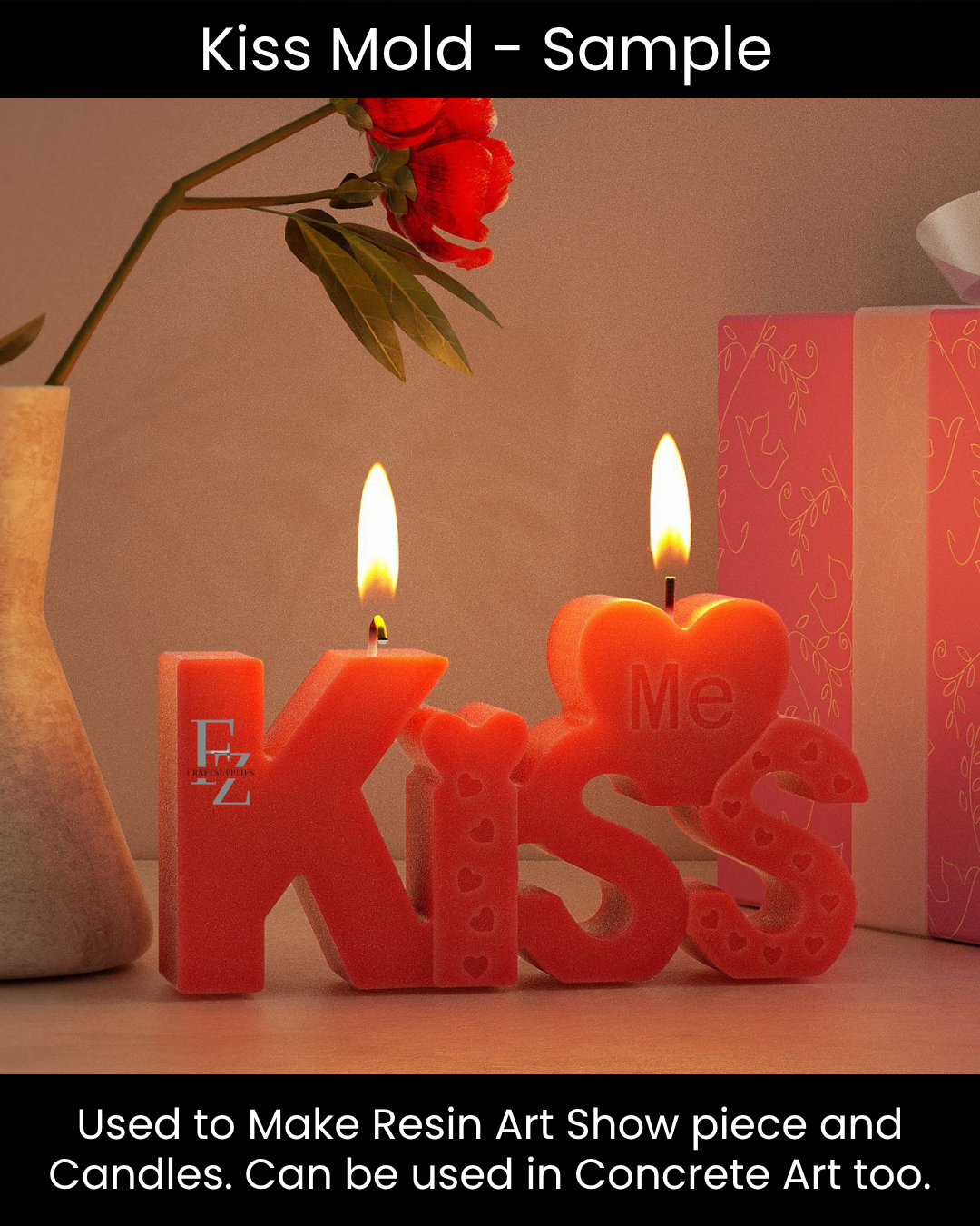 Kiss Candle Mould