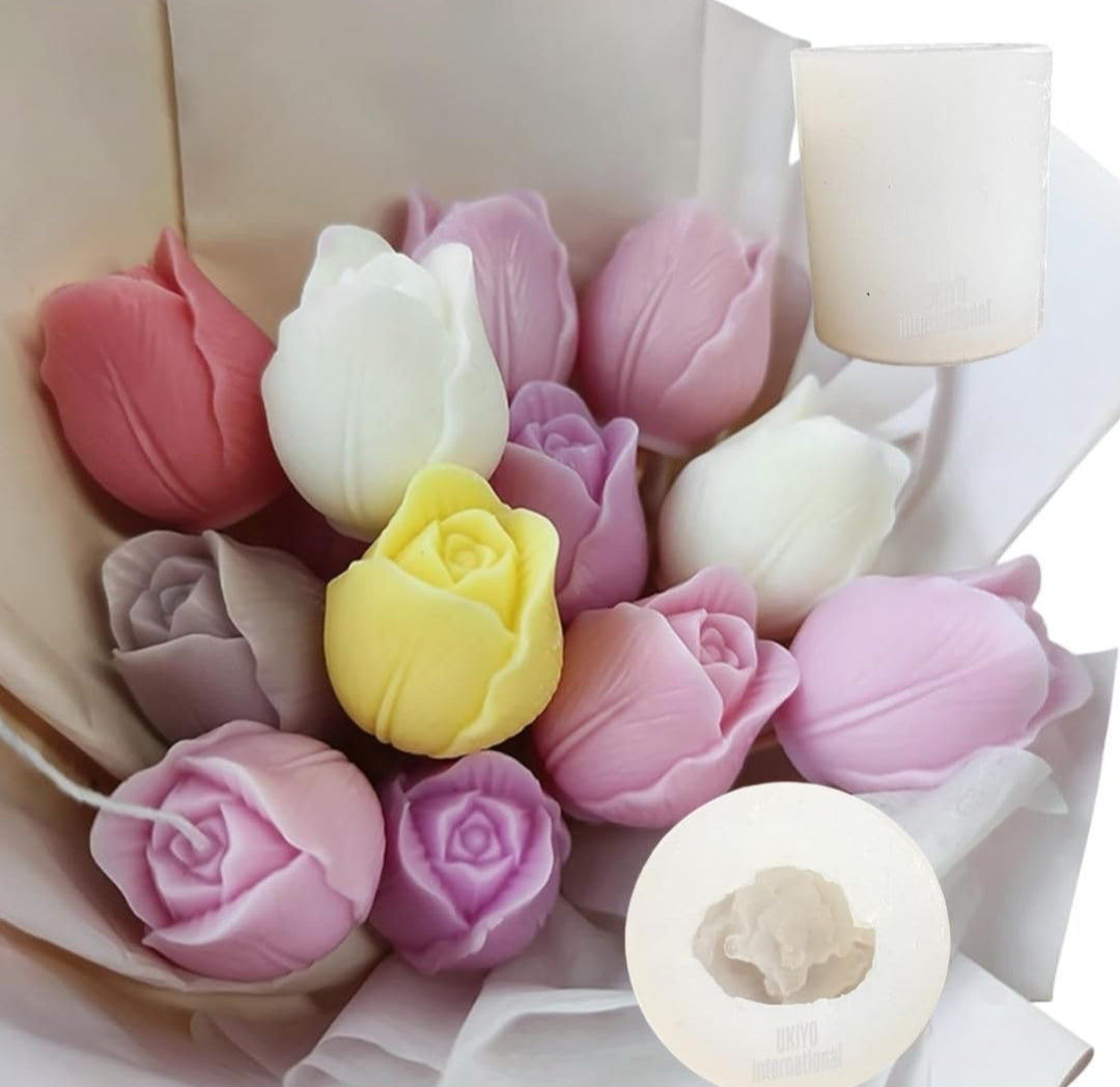 Small Tulip Flower Candle Mould