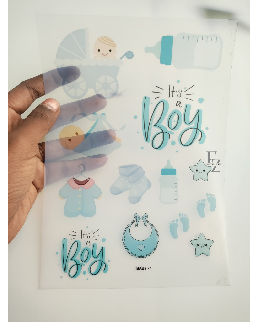 Boy Baby Detail Insert Sheet A5 - D52