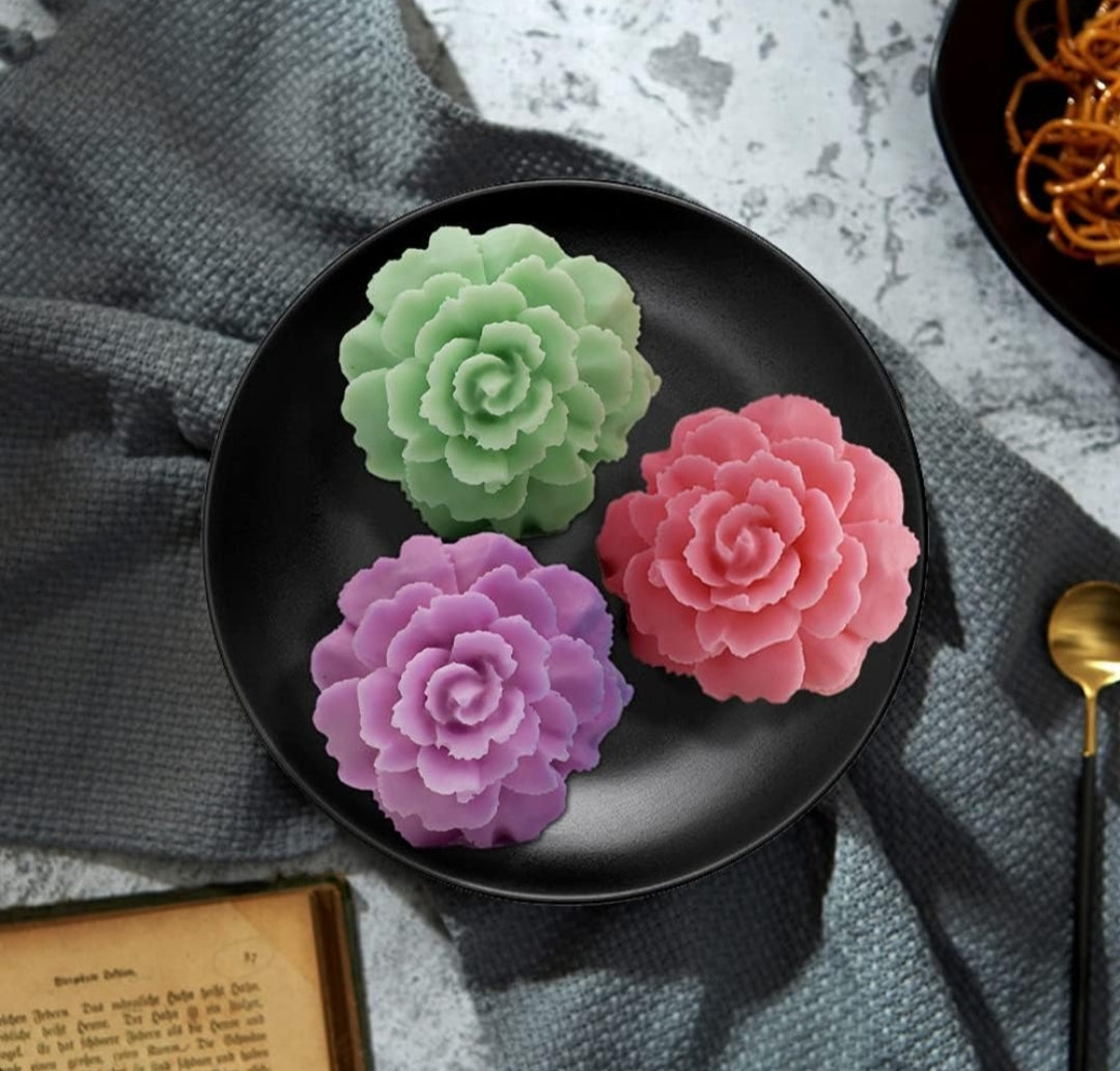 Small Marigold Flower Candle Mould