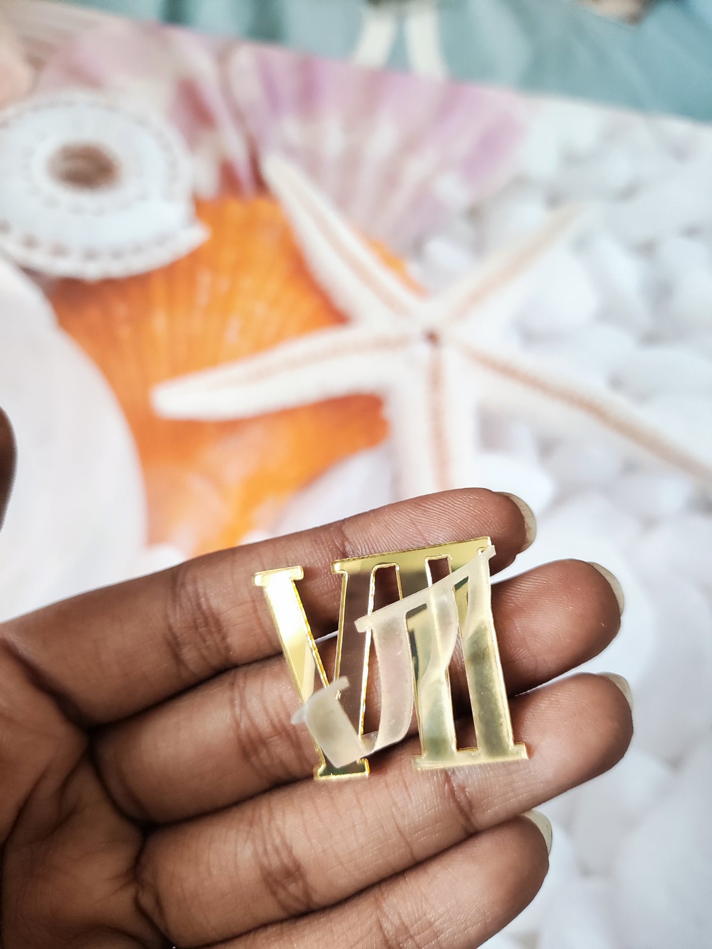 Acrylic Roman for Clock - Gold