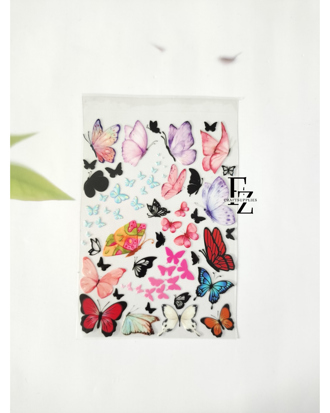 Mix Butterfly Peel off Sticker - D1