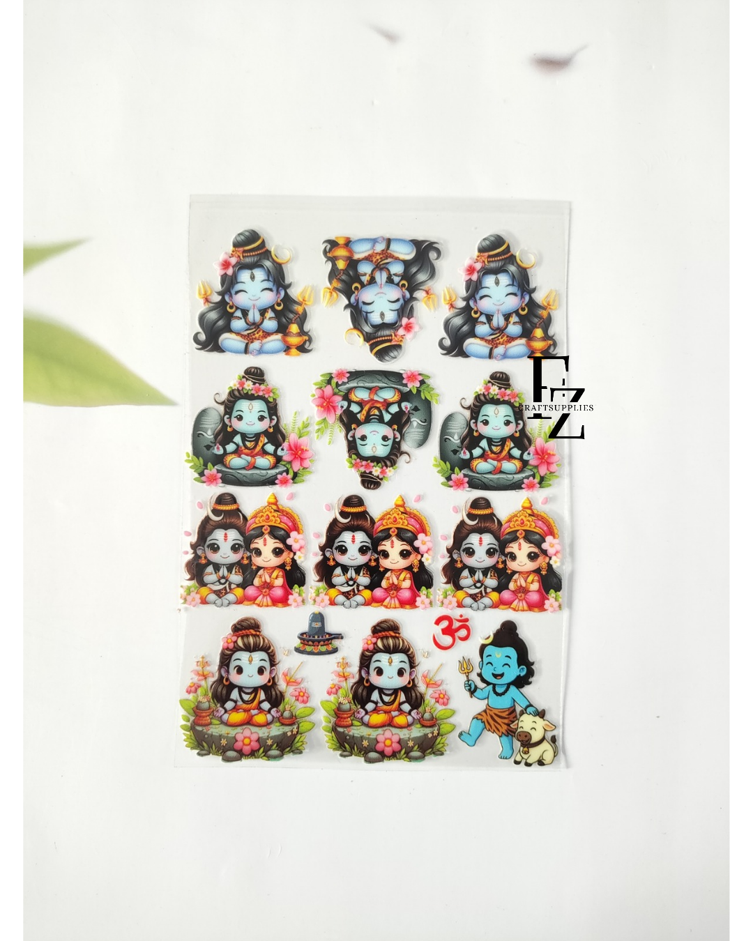 Shivji God Peel off Sticker