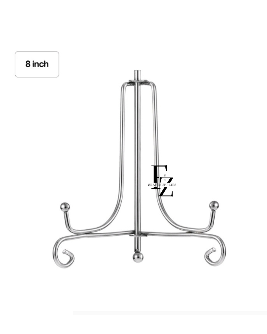 Folding stand 8 Inches - Silver