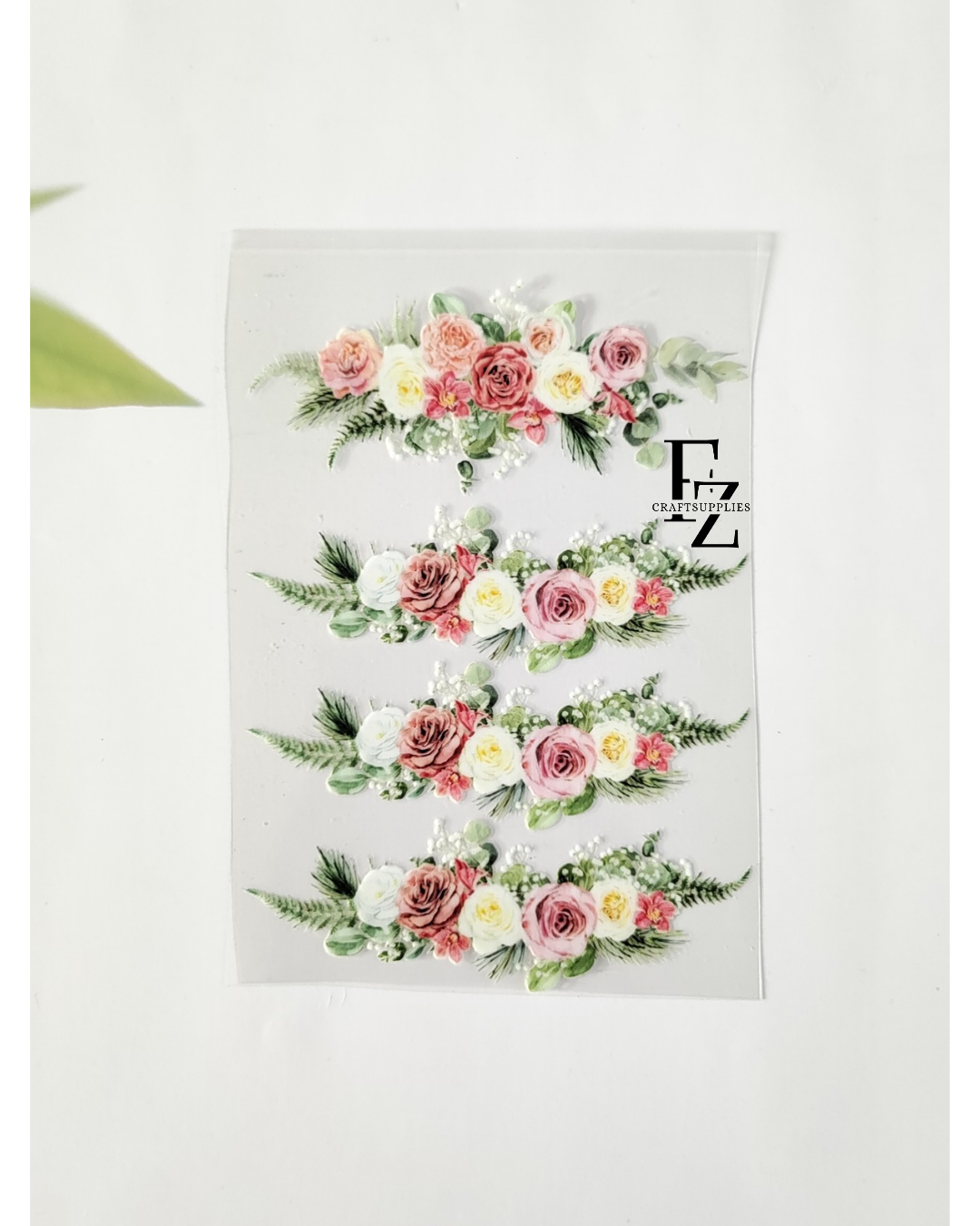 Flower Bunch design Peel off Sticker