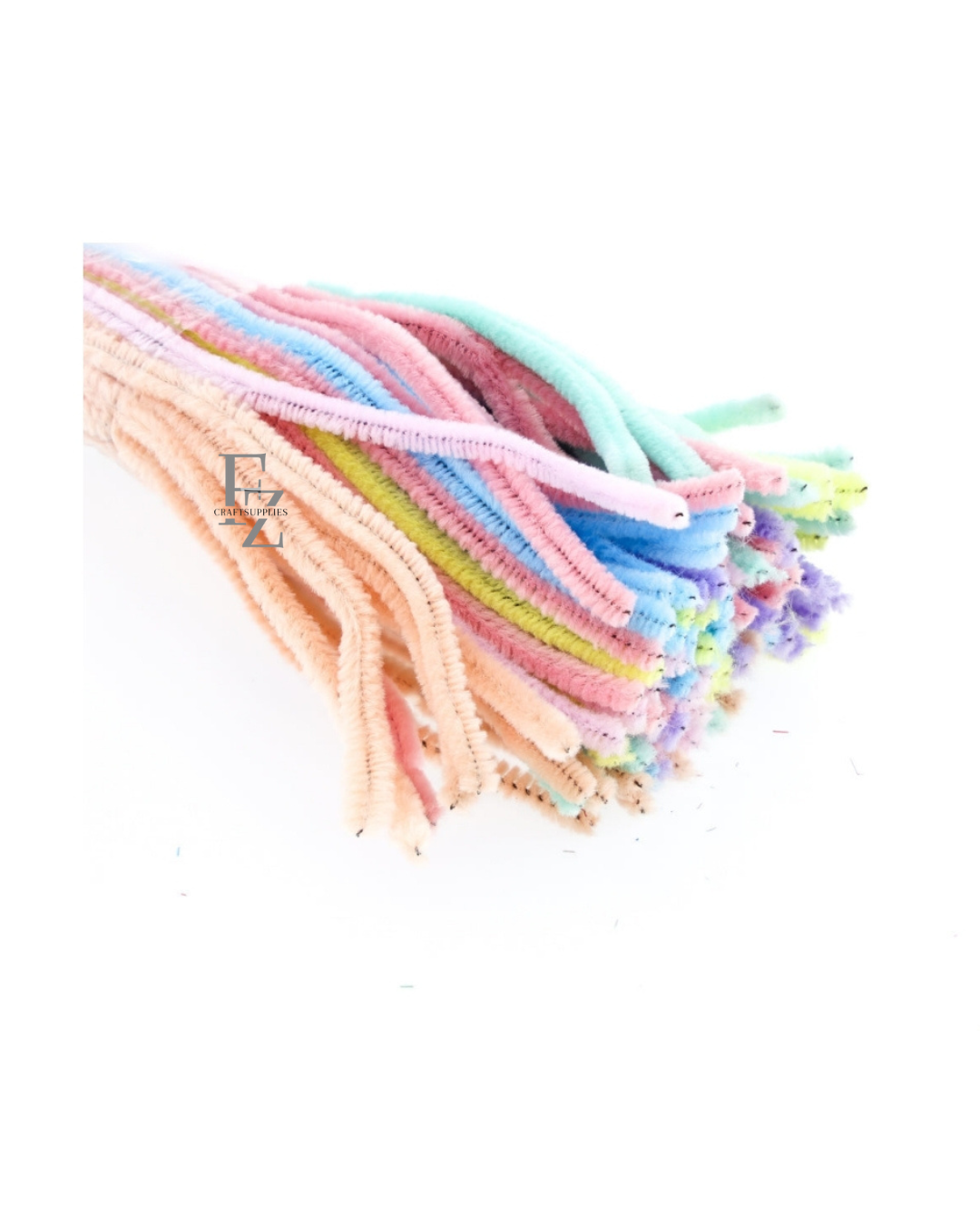 Pipe Cleaner Pastel Mix - 1 Pack (100 pcs)