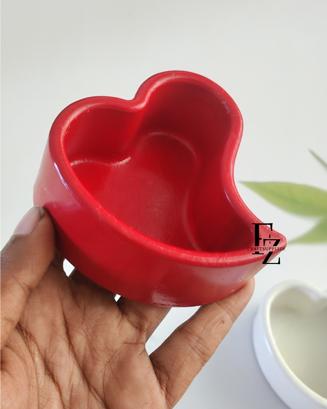 Heart Concrete Jar