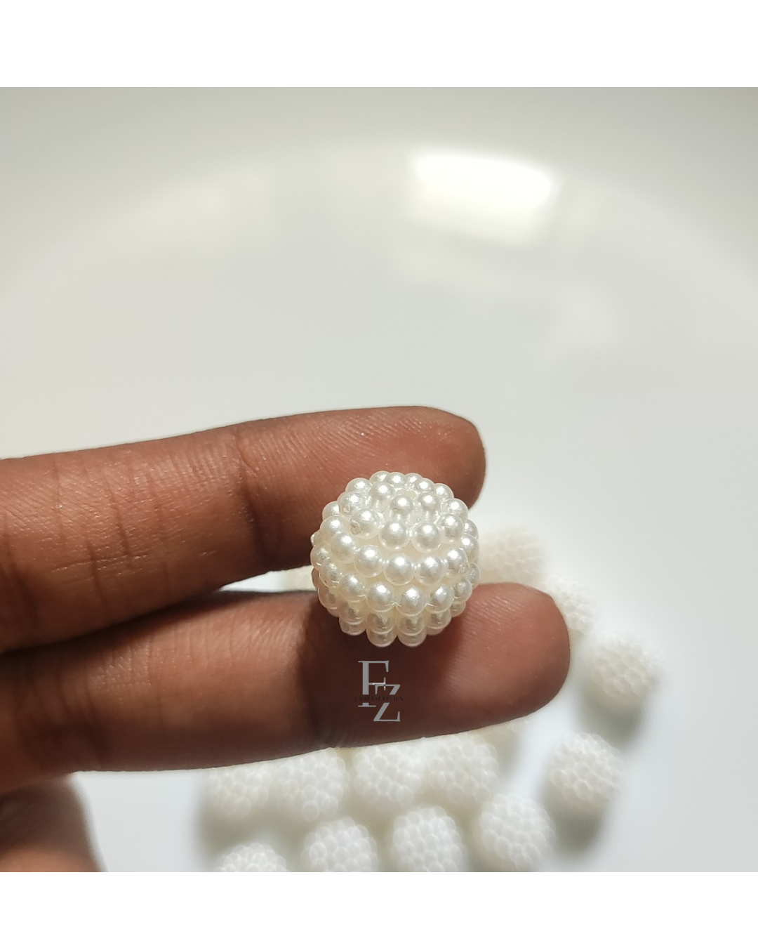 Round Pearl Bead - 10 Pieces