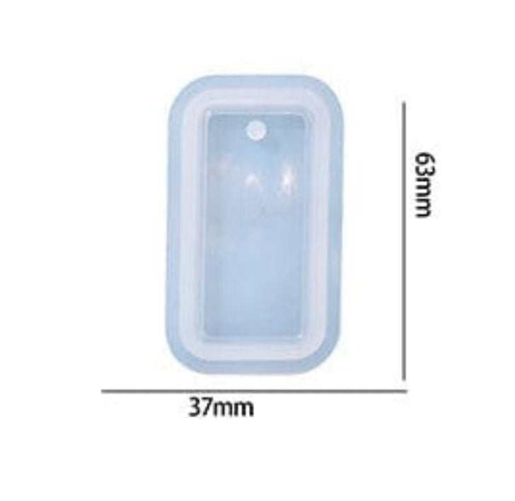 Rectangle Border Keychain Mould