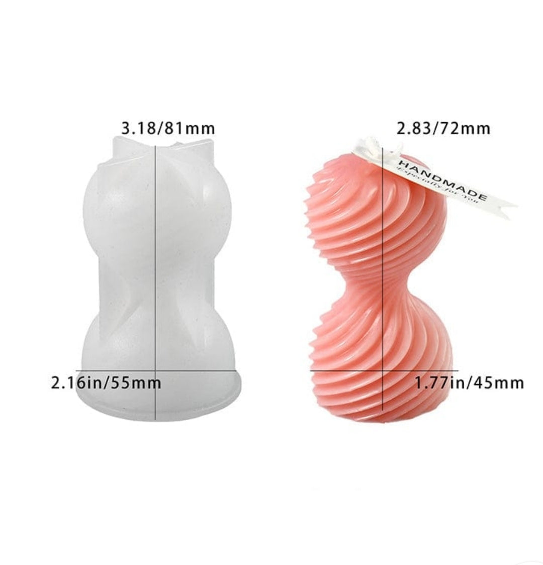 Spherical Spiral Candle Mould