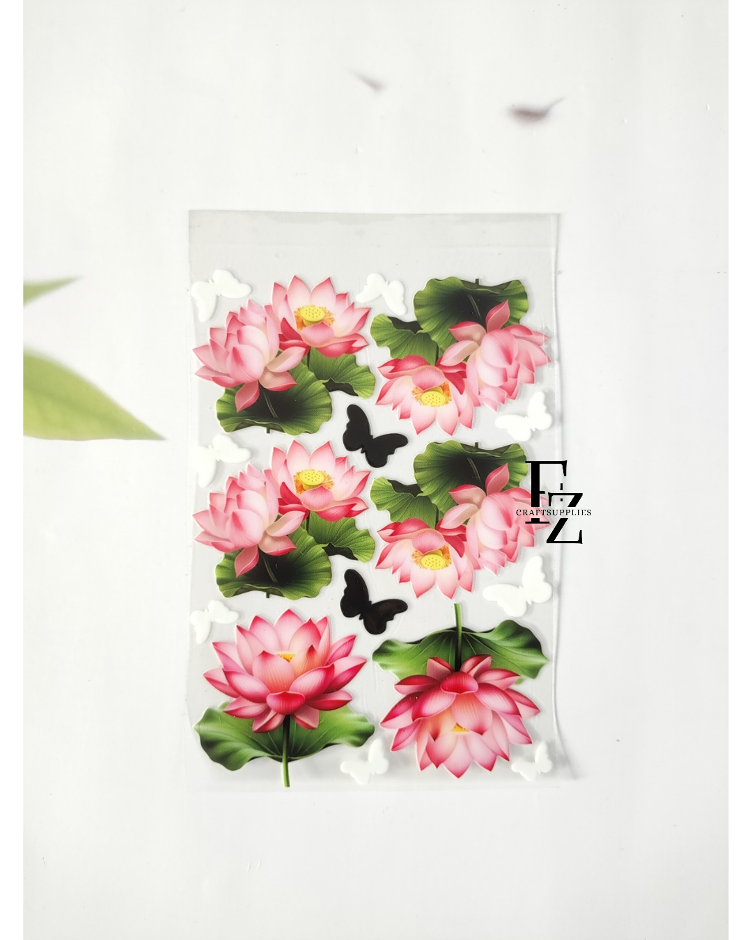 Light Pink Lotus Peel off Sticker