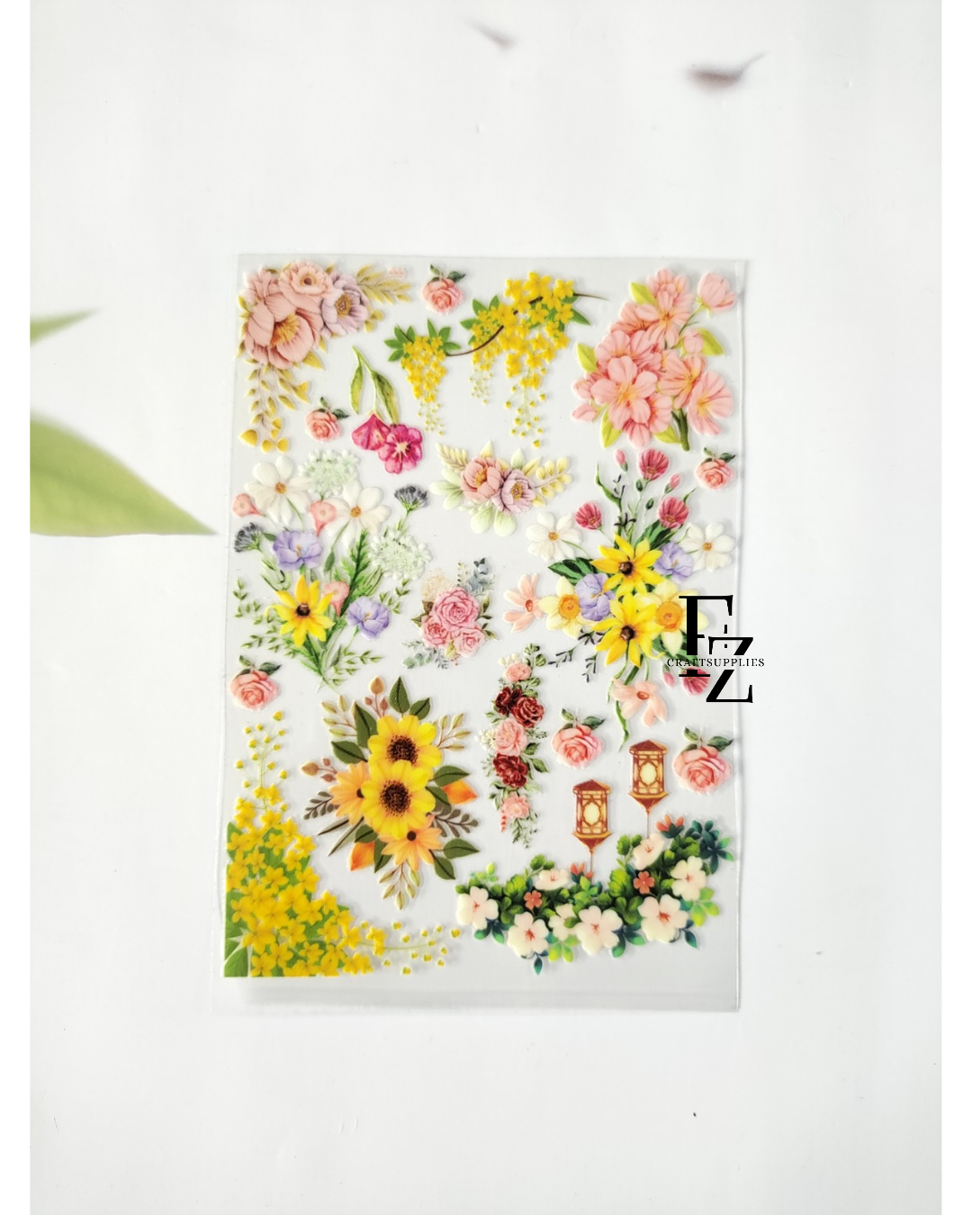 Mix Flowers Peel off Sticker