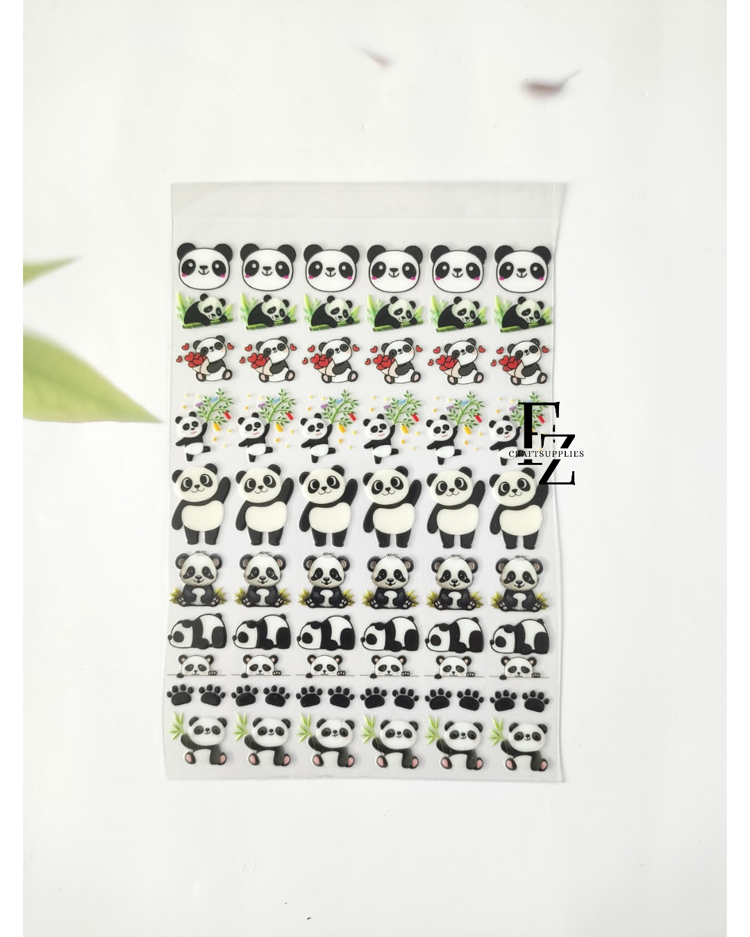 Panda Peel off Sticker