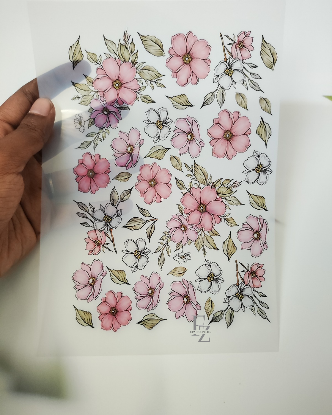 Floral Insert Sheet A5 - D50