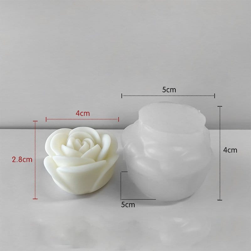 Rose Flower Handmade Candle Mould