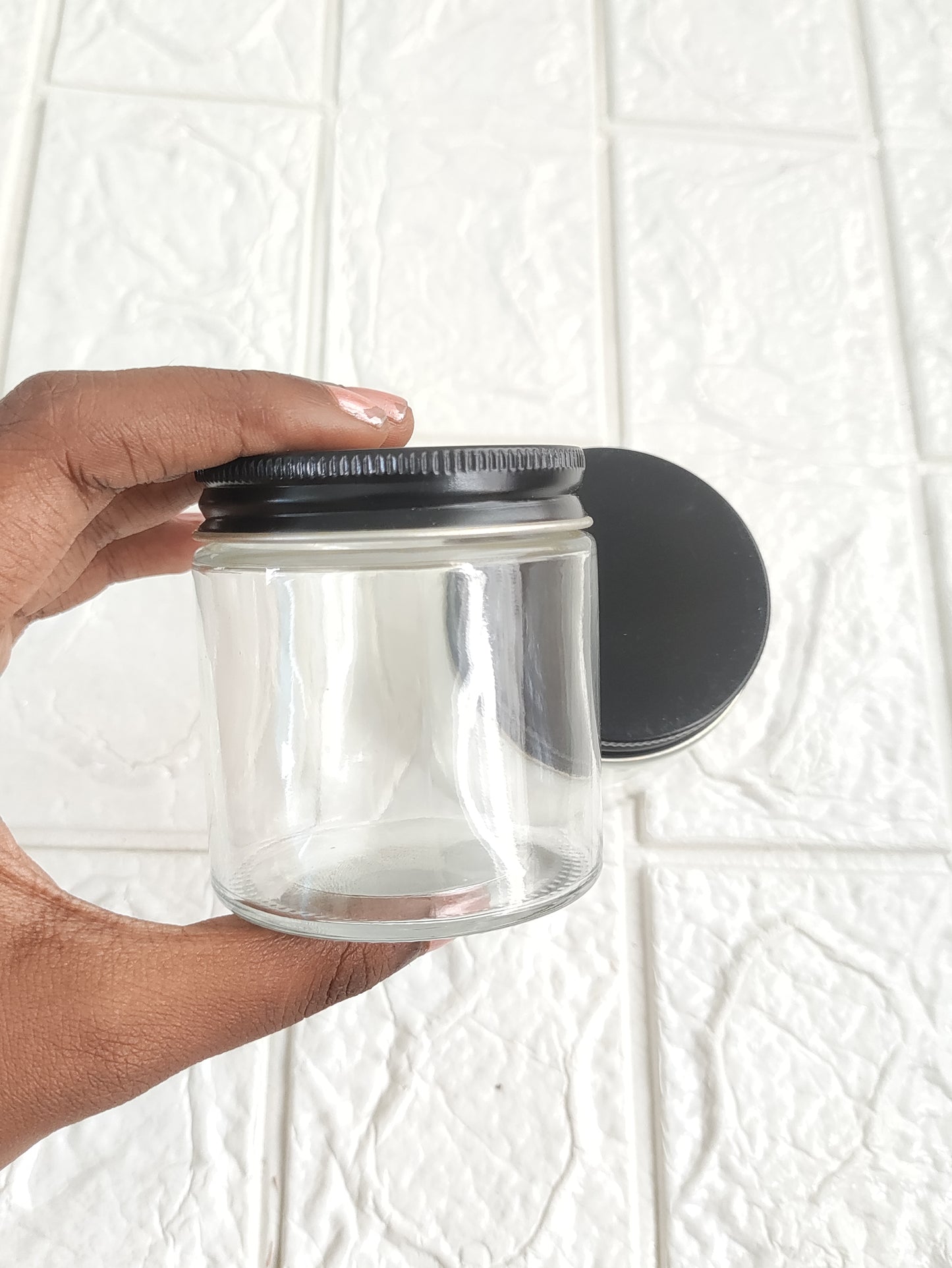 Candle Tin Jar with Black Cap - 120 ML