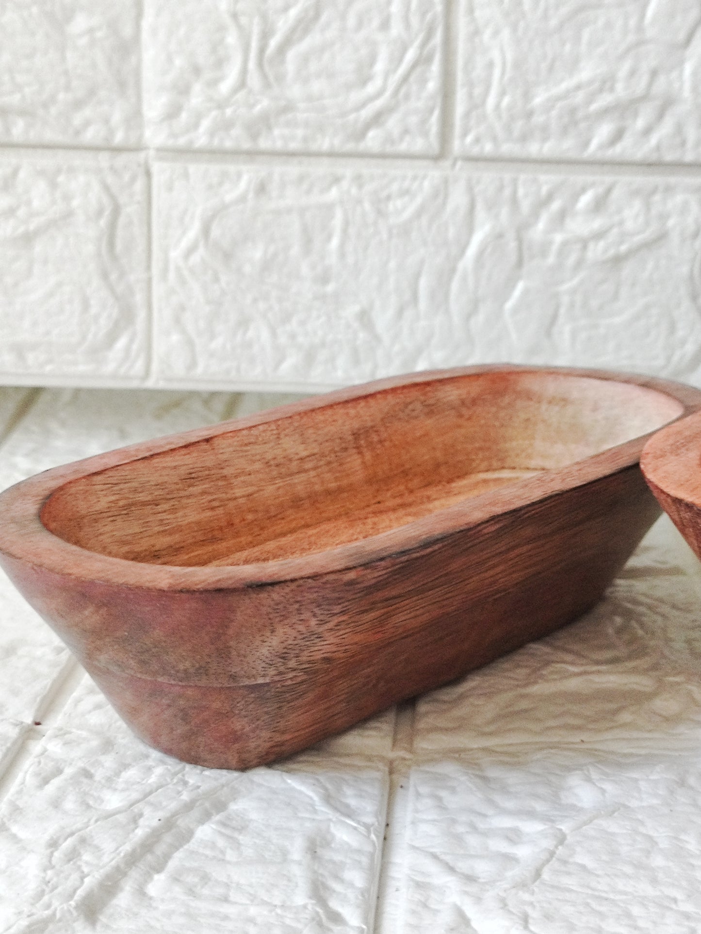 Boat Wooden Bowl for Candles