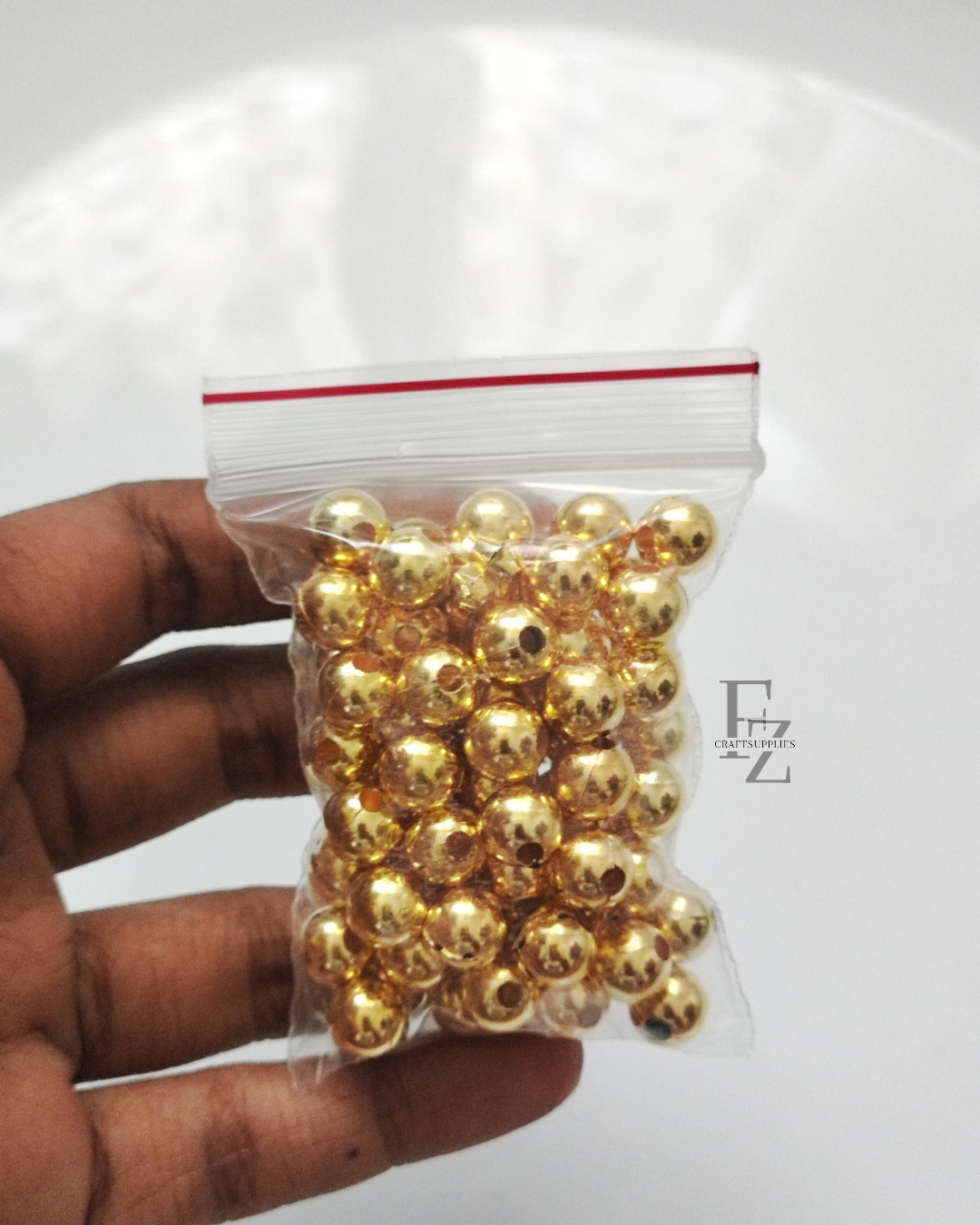 Gold Beads for Rakhi 8mm - 20g