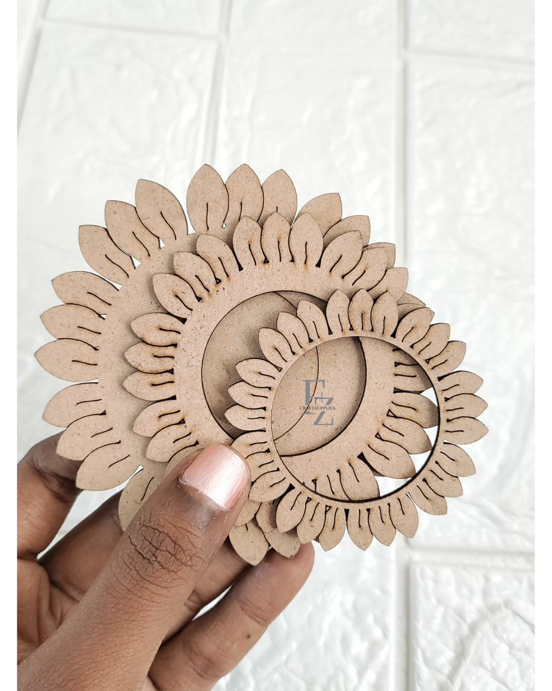Flower Mdf Tea Light Holder