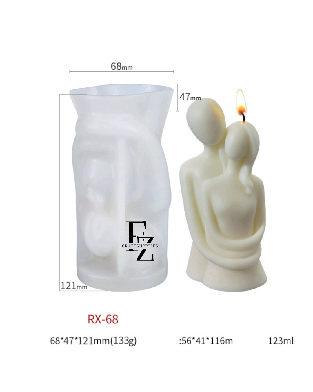 Couple Candle Mould