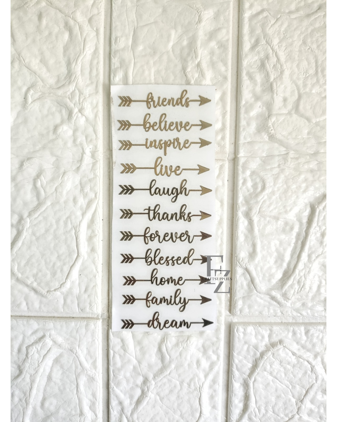 Bookmark Arrow Metal Sticker