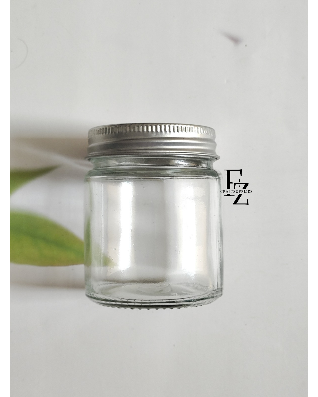 100ML Screw Transparent Jar with Silver Cap