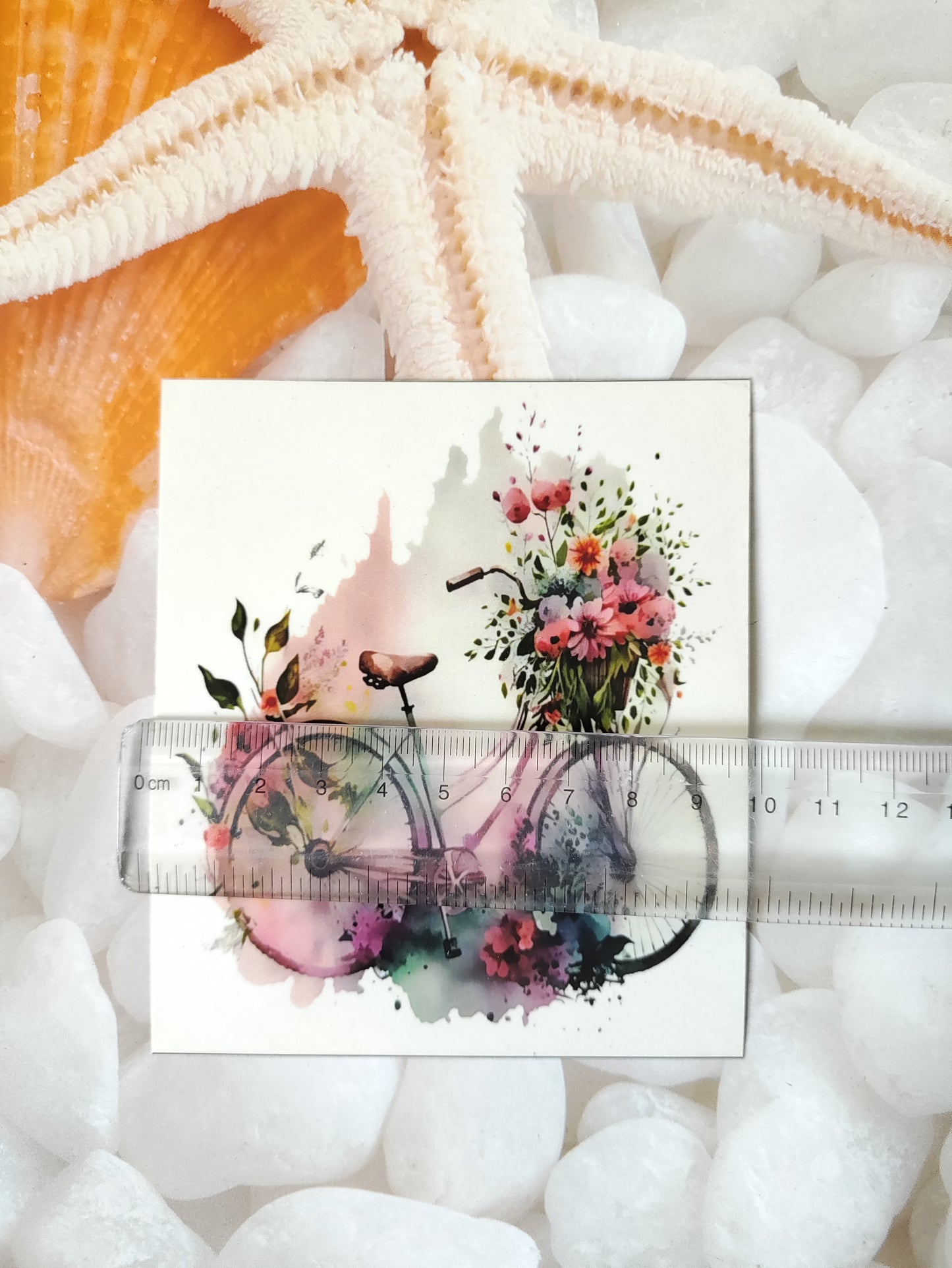 Floral Cycle Sticker sheet