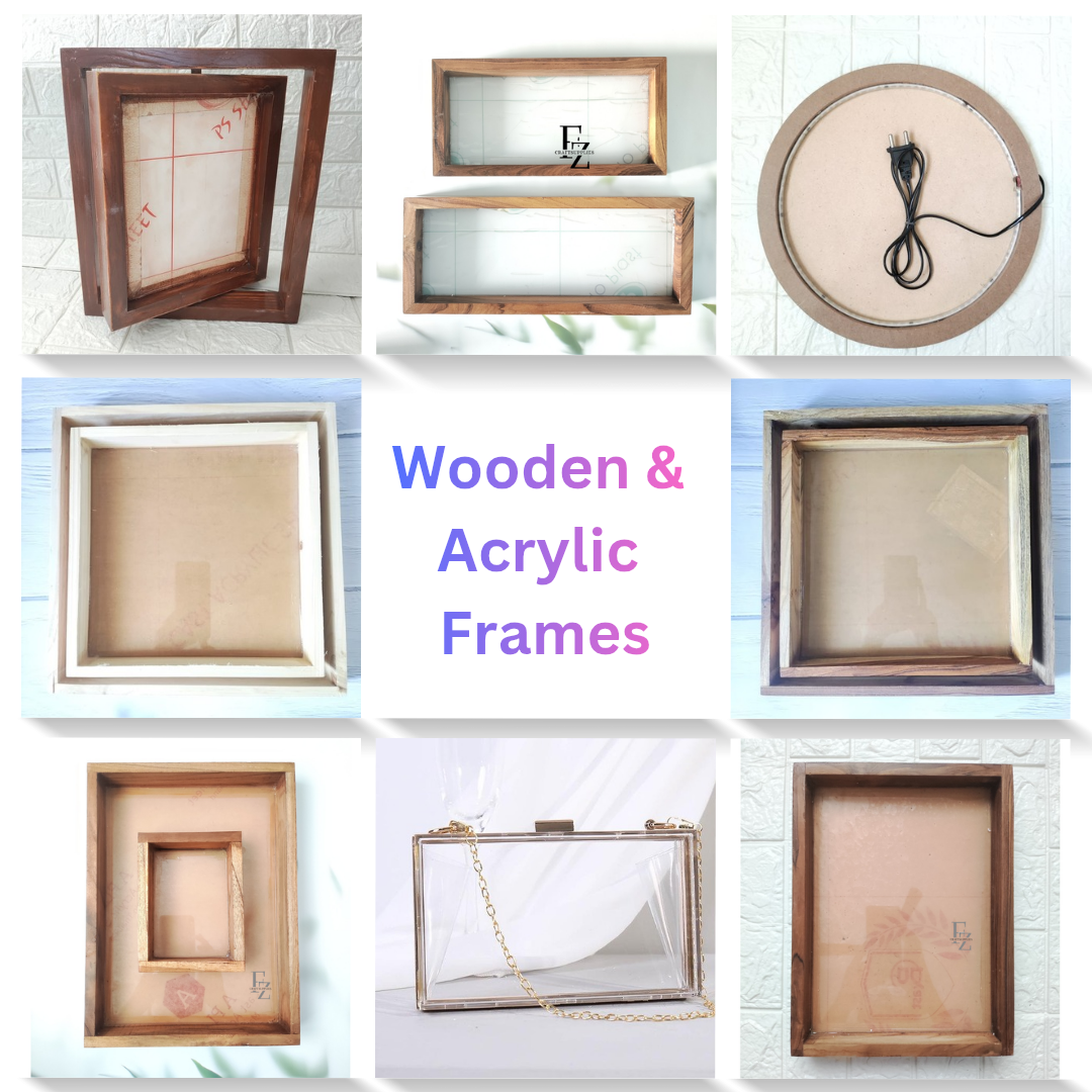 Wooden & Acrylic Frames – Fzcraftsupplies