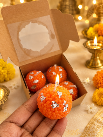 Laddu Candles - Box of 4