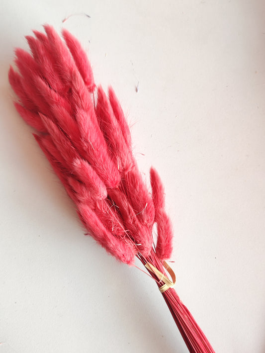 Bunny Tails Red - 5 Pieces