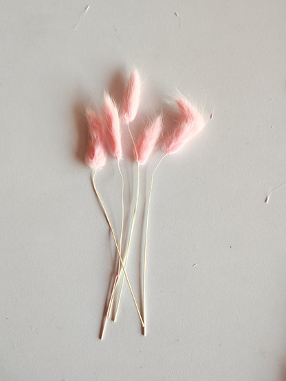 Bunny Tails Pink - 5 Pieces
