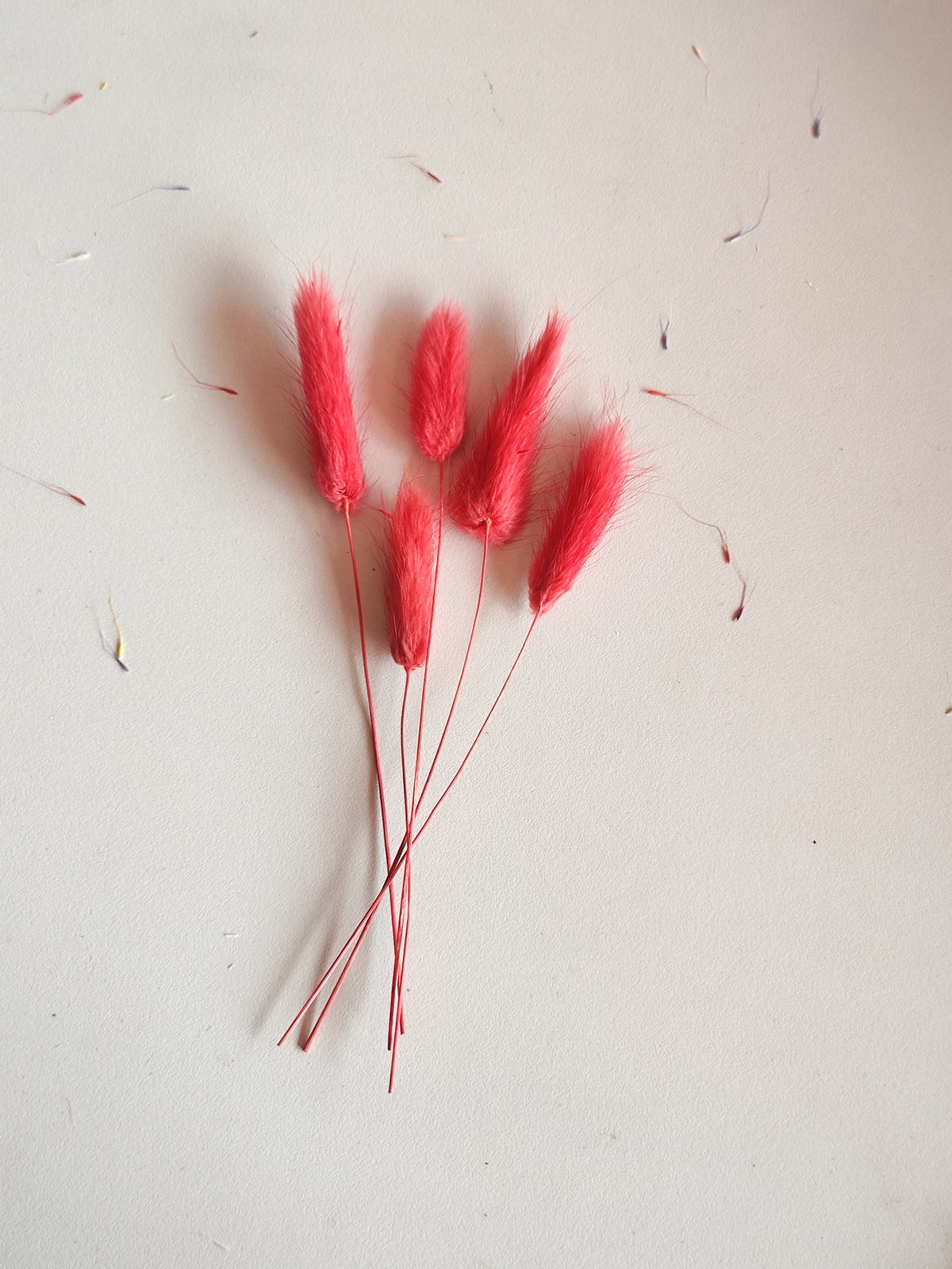 Bunny Tails Red - 5 Pieces