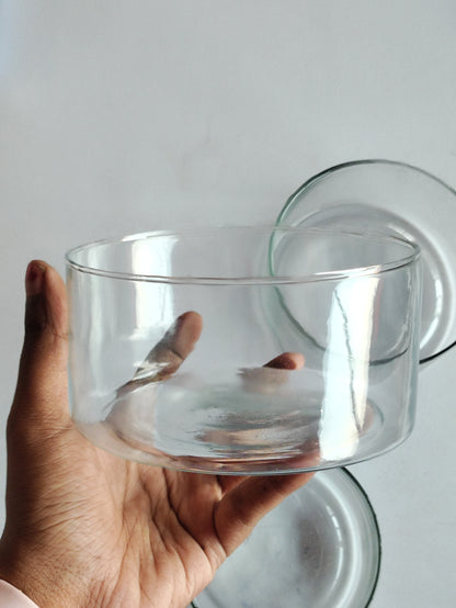 Transparent Glass Candle Bowl - Set of 3 Sizes