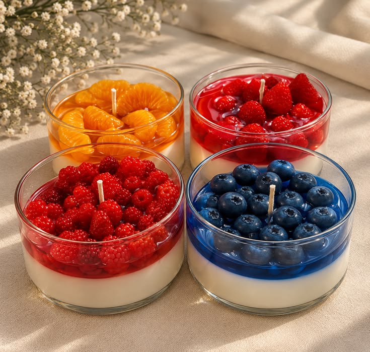 Transparent Glass Candle Bowl - Set of 3 Sizes