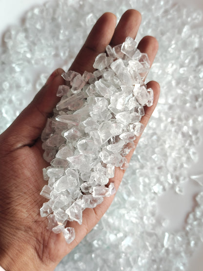 Transparent Glass Stones 6 - 10mm