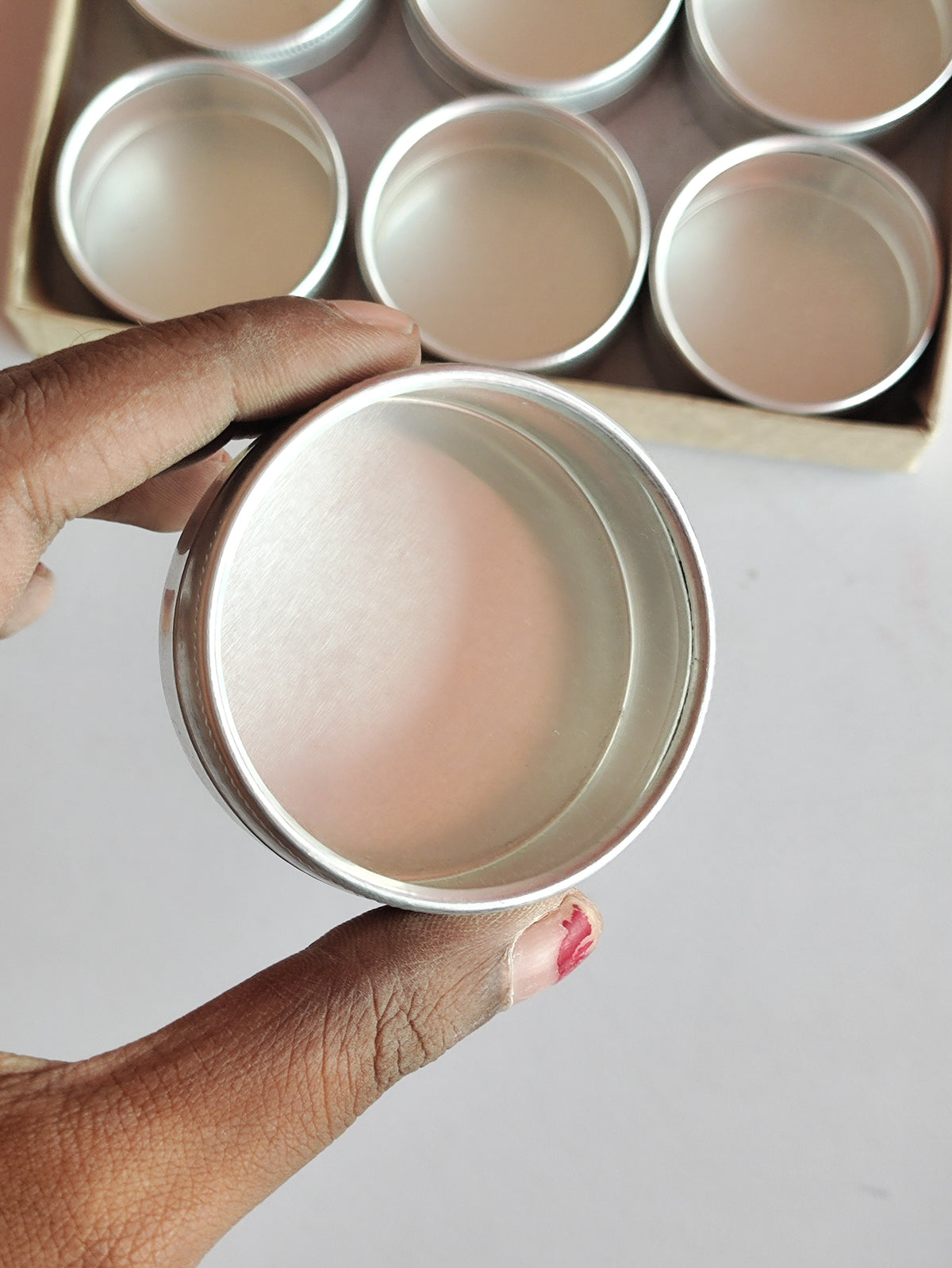 Aluminium Tin Jar with Acrylic Top