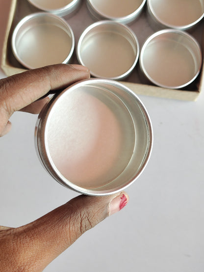 Aluminium Tin Jar with Acrylic Top