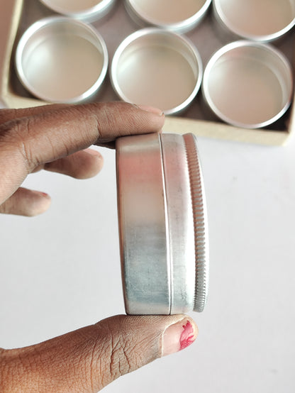 Aluminium Tin Jar with Acrylic Top
