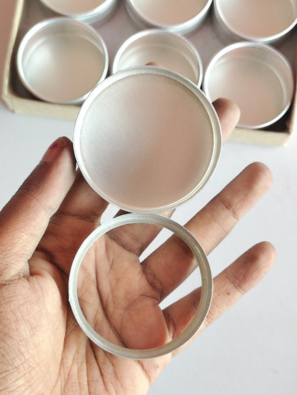 Aluminium Tin Jar with Acrylic Top