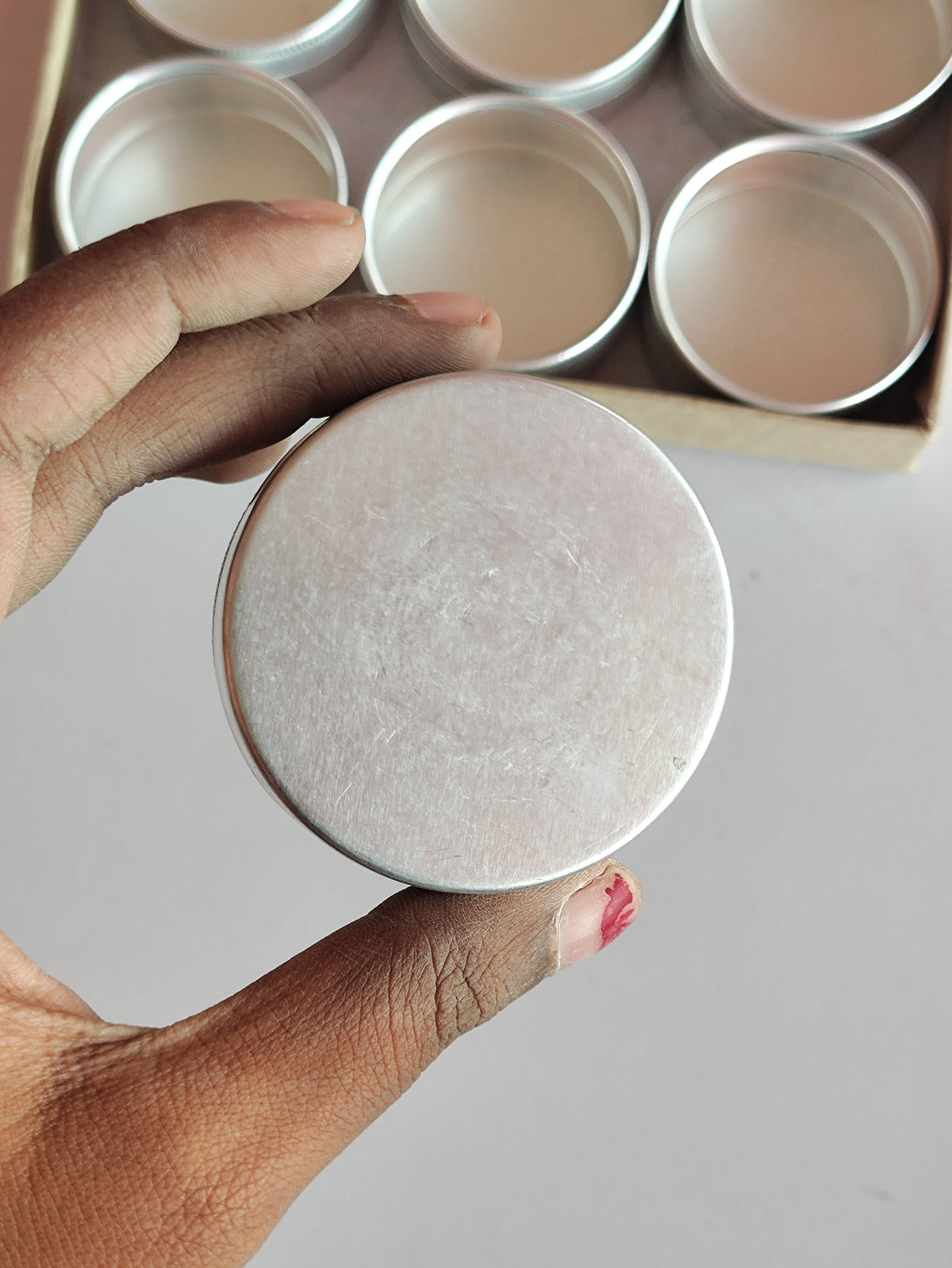 Aluminium Tin Jar with Acrylic Top