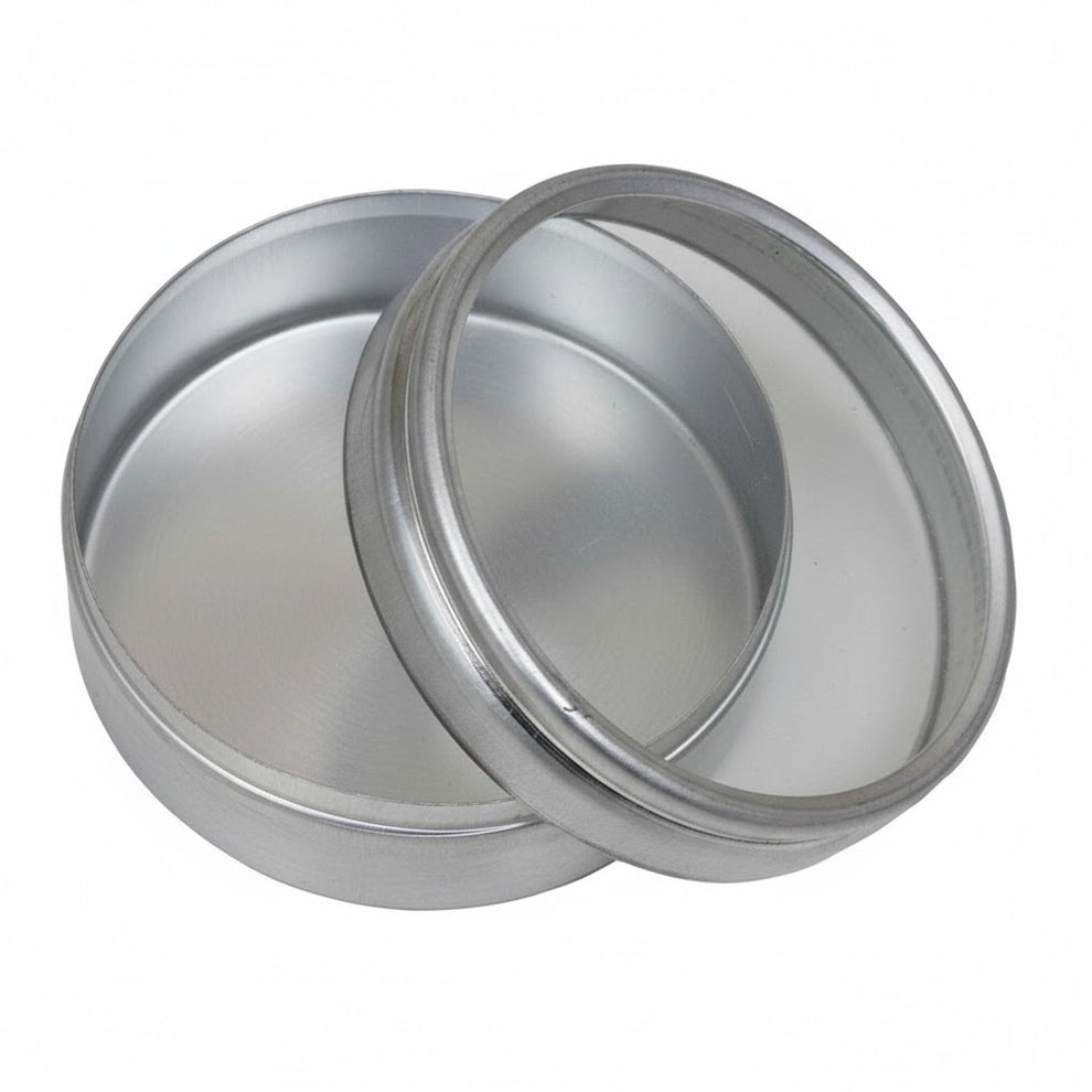 Aluminium Tin Jar with Acrylic Top