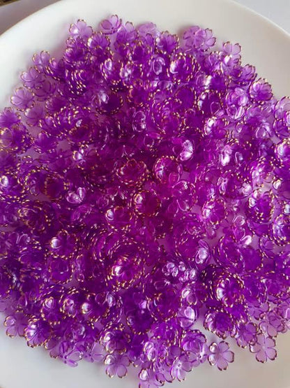 Acrylic Flower Transparent Violet