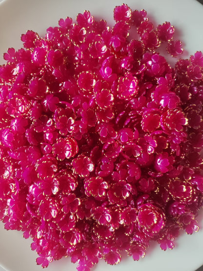 Acrylic Flower Translucent Rani Pink