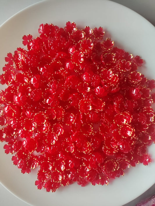 Acrylic Flower Translucent Red - 20g